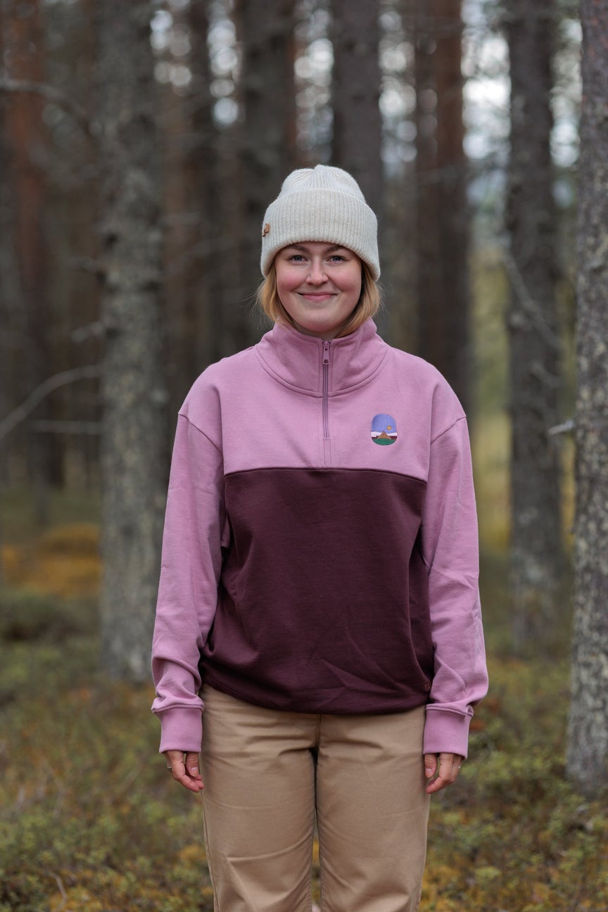 Vai-ko Tunturiy&ouml; Half Zip paita, Bleached Mauve